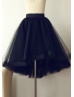 Black Hi Low Tulle Short Skirt Black Hi Low Tulle Short Skirt
